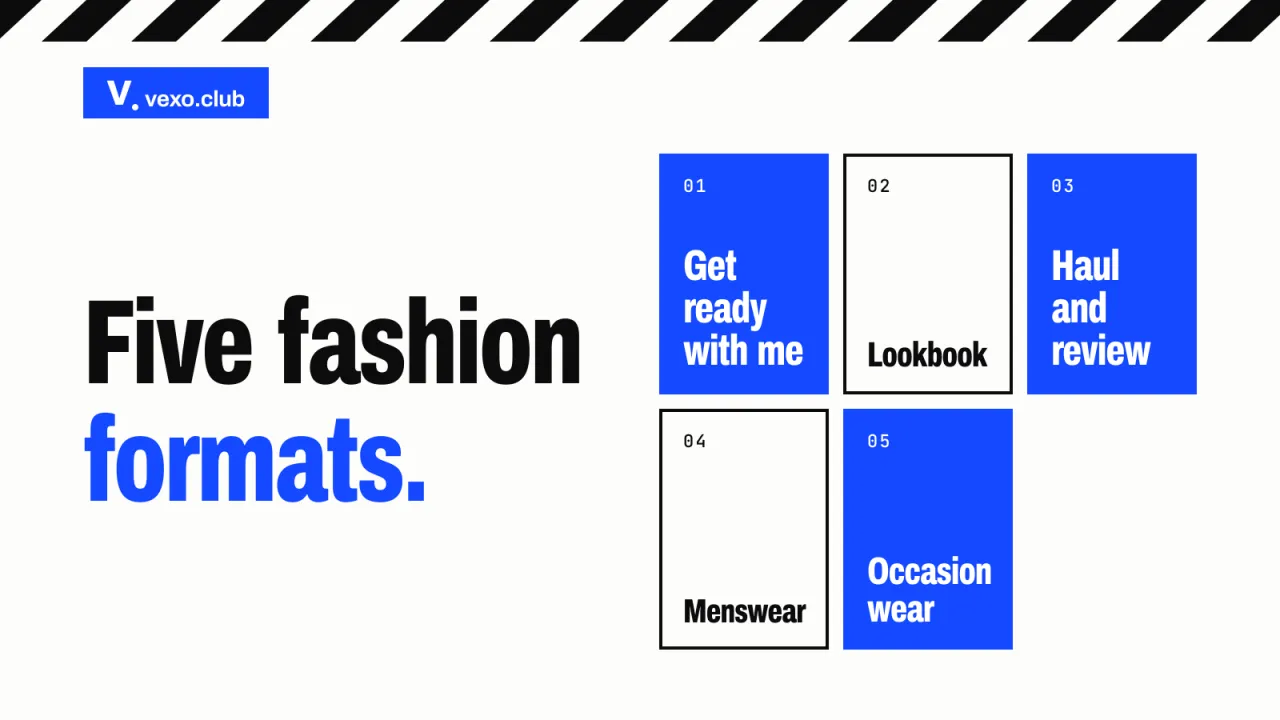 Fashion creator formats from get-ready-with-me to menswear — fashion influencers in India, vexo.club