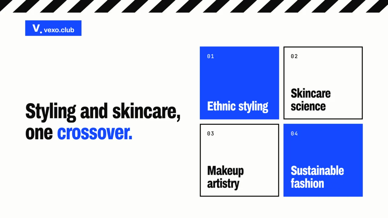 Ethnic styling, skincare science, makeup artistry and sustainable fashion: female fashion and beauty influencers, vexo.club