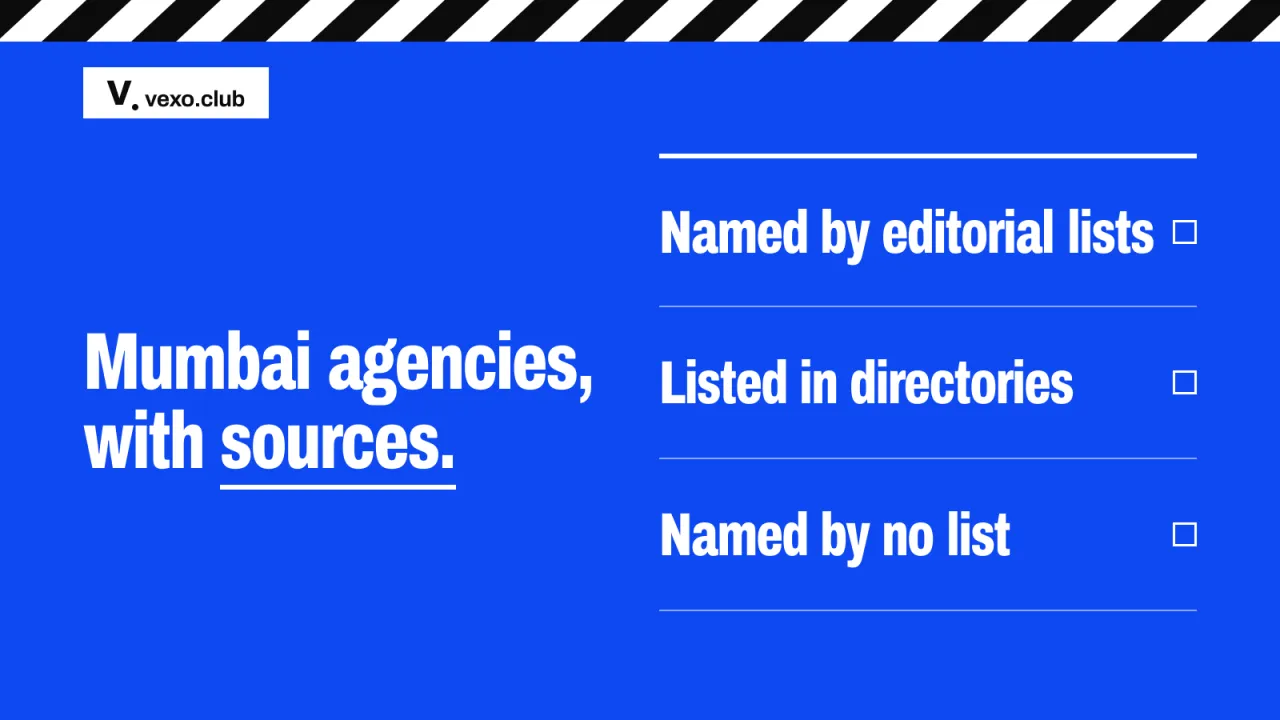 Editorial lists, directories and no list, as a ruled list: influencer marketing agencies in Mumbai, vexo.club